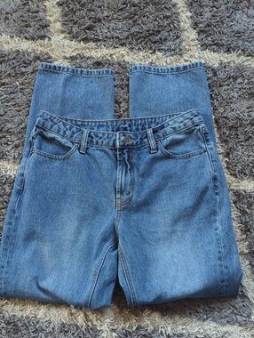 Future Collective Kahlana Barfield Brown Classic Blue Women's Straight-Leg Jeans